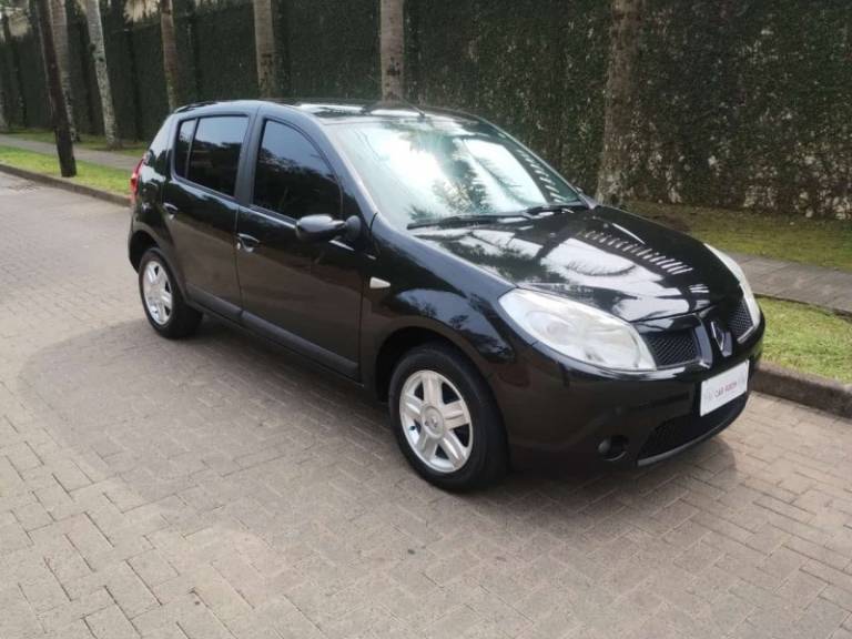 RENAULT - SANDERO - 2008/2009 - Preta - R$ 28.900,00